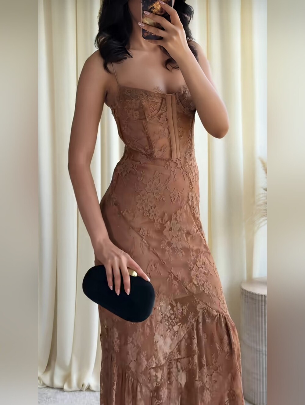 ZARA RING-DETAIL LACE STRAPPY DRESS 1758/151/745 - Picture 7 of 10